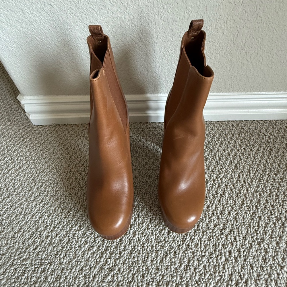 Michael Kors Tan Leather Ankle Booties